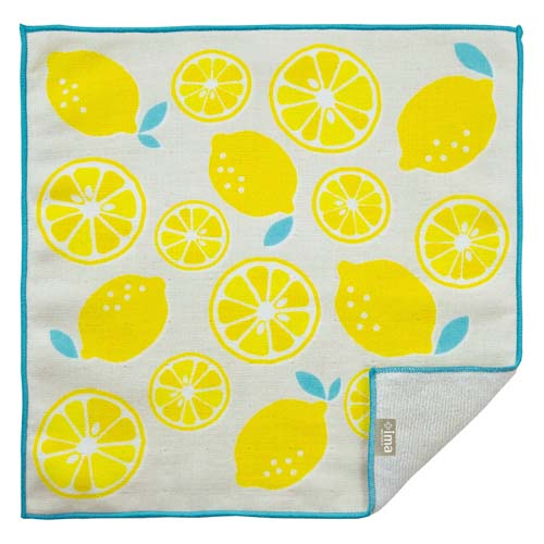 【メーカー販売終了】【お取り寄せ】＋ima（プラスイマ）今治うまれのハンカチ レモン - 画像1