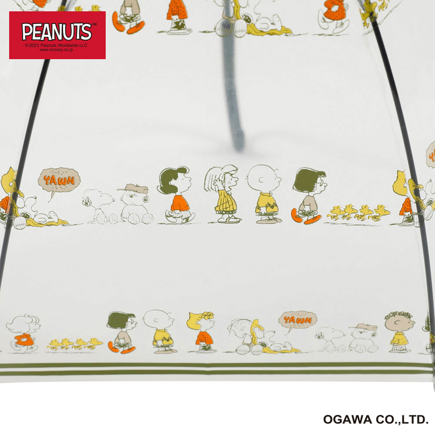 スヌーピー キャラクタービニール長傘 「整列」 - 画像4