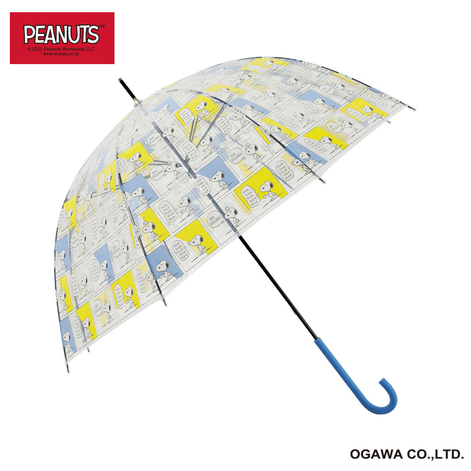 ピーナッツクリアアンブレラ スヌーピー／ 6時