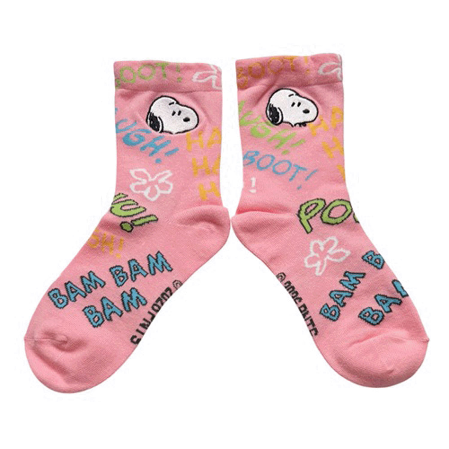 ピーナッツ スヌーピー 刺繍ソックス  アングリー - 画像2