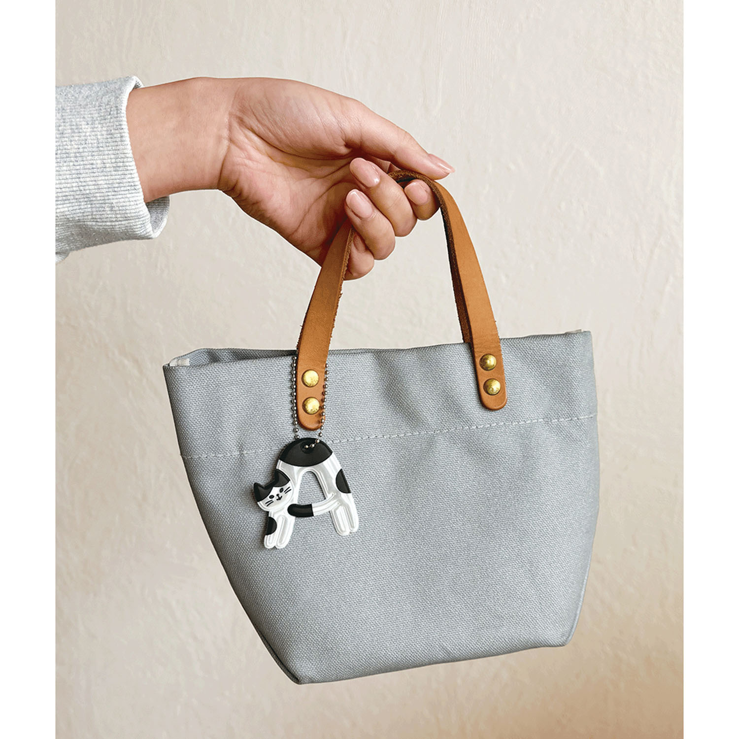 猫のイニシャルキーリング A - 画像2