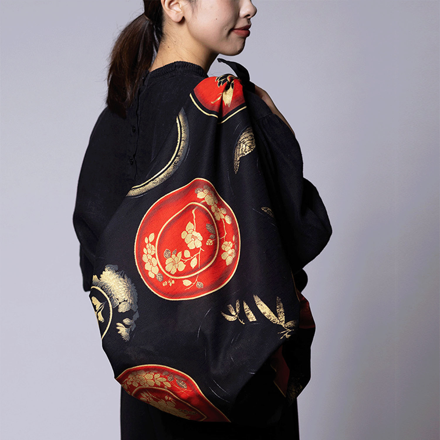 風呂敷120cm 雪月花  椀クロ - 画像4