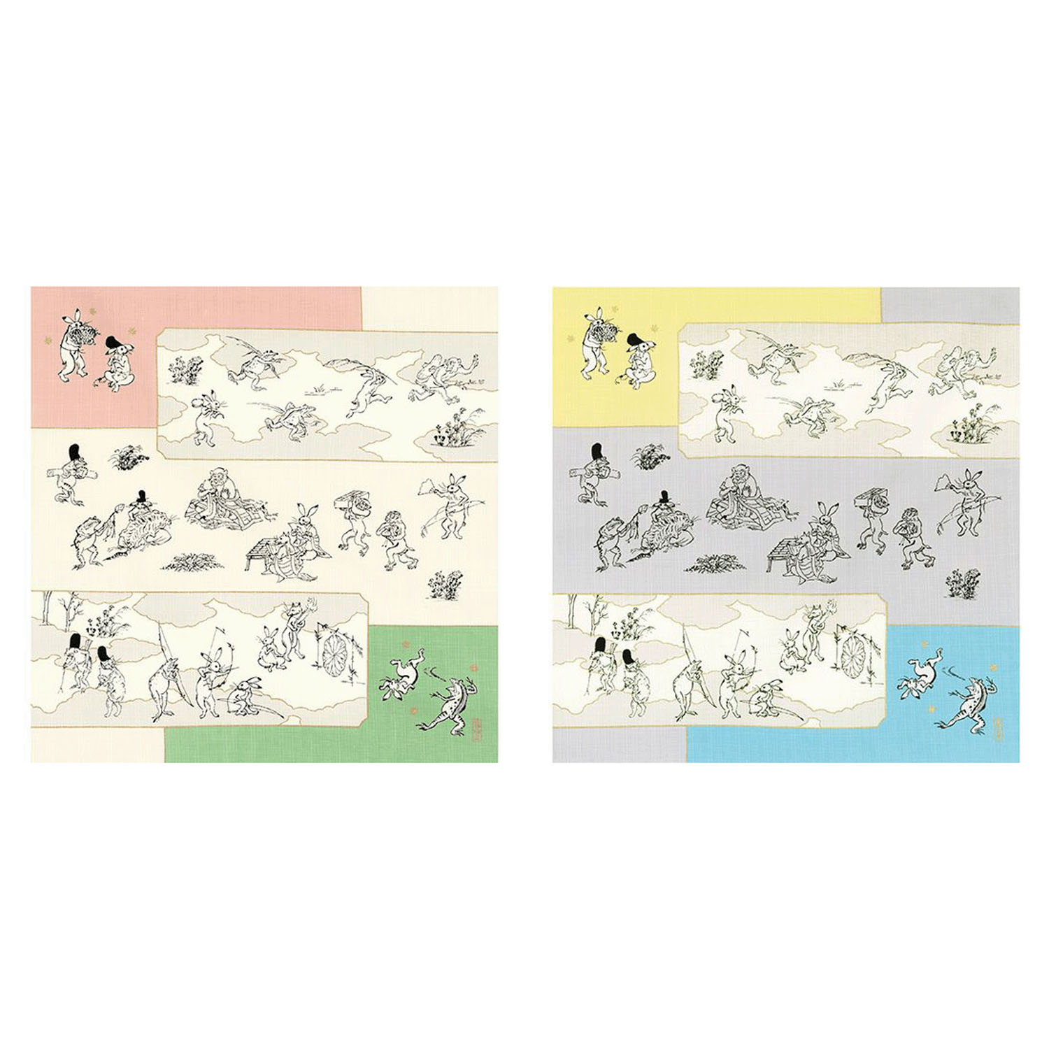 風呂敷50cm 鳥獣戯画 絵巻