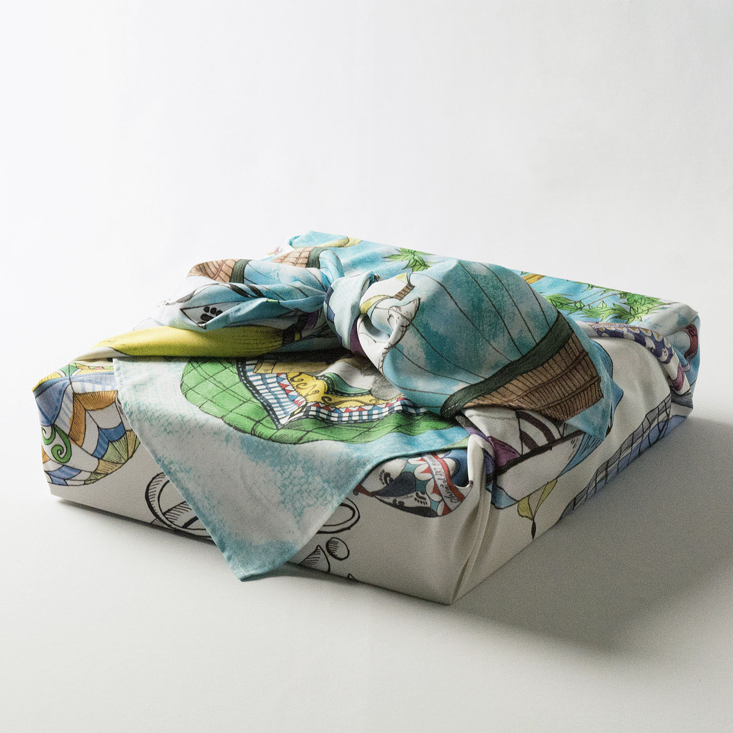 超撥水風呂敷ながれ パンダ - 画像4