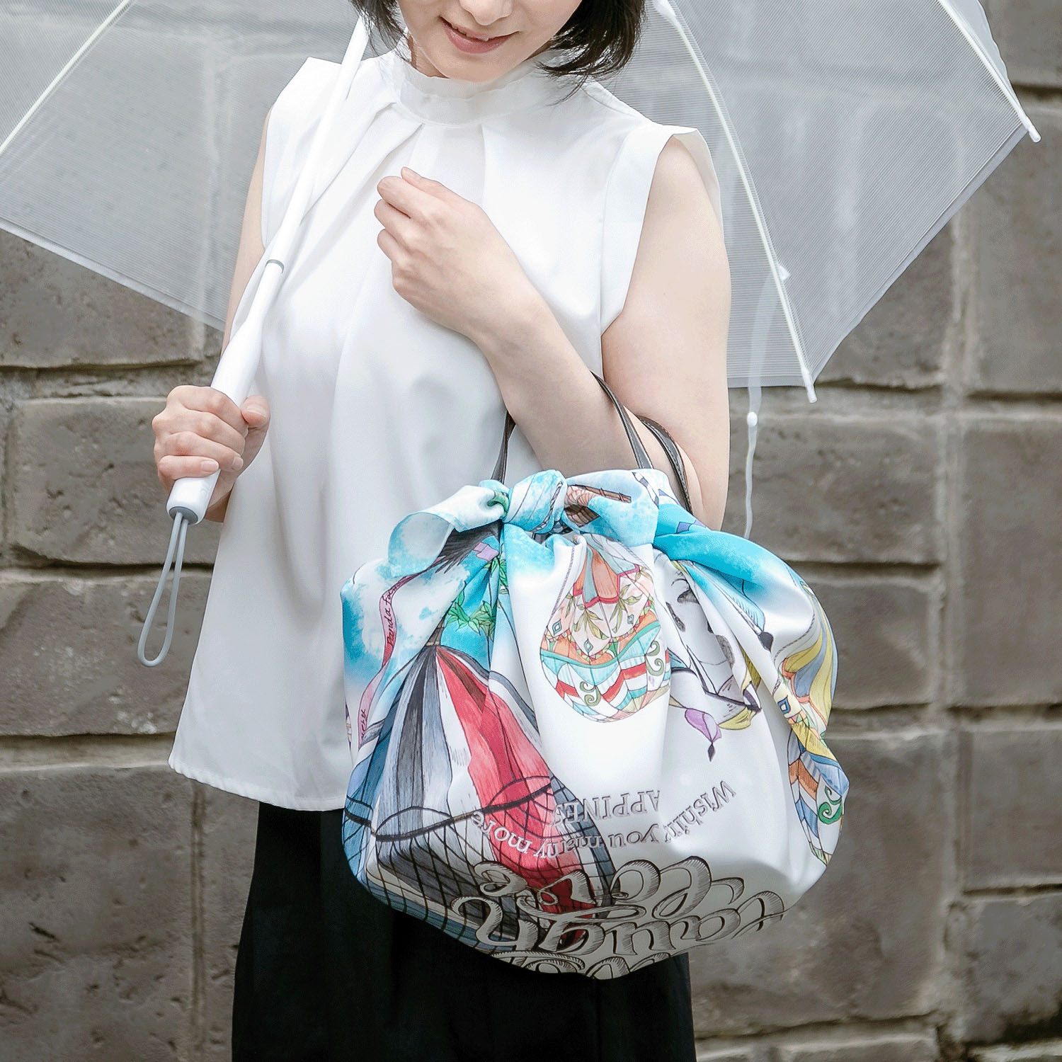 超撥水風呂敷ながれ パンダ - 画像6