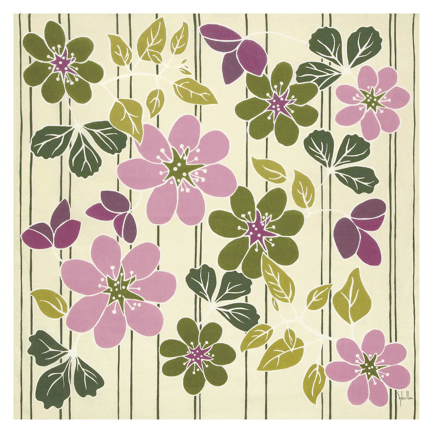 シビラ綿二四巾風呂敷 ポプリ