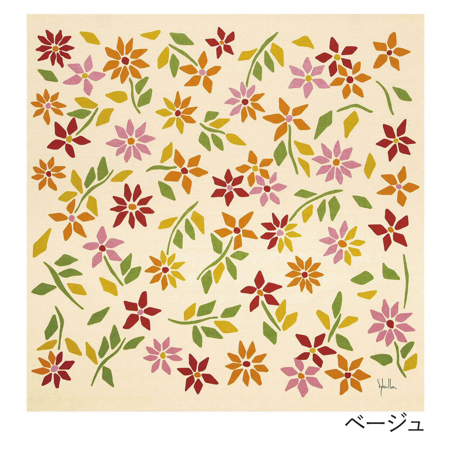 シビラ綿二巾風呂敷 シルベストレー