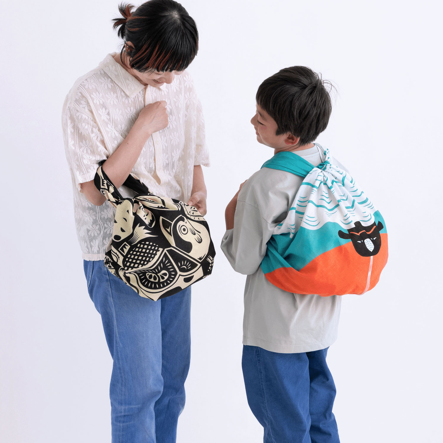 風呂敷100巾 コチャエむすび 郷土玩具 - 画像6