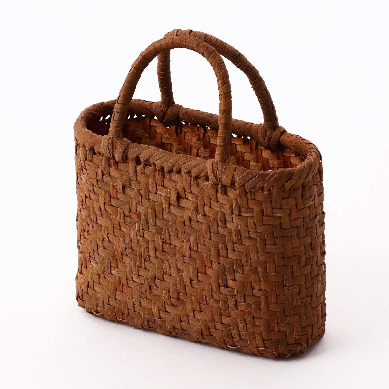 やまぶどう籠・白皮・小判型・小