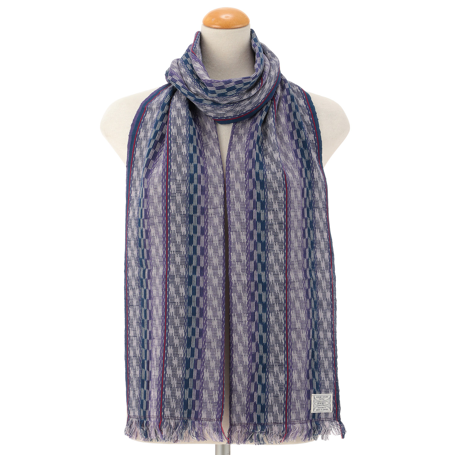 【儀右ヱ門】久留米絣ショール - 画像4