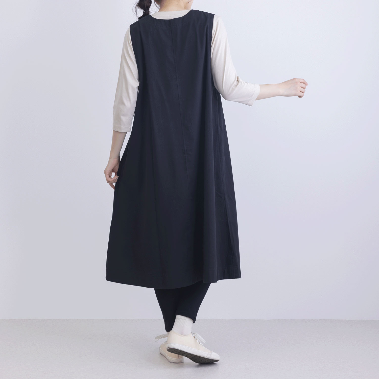 コットンツイルジレワンピース - 画像4