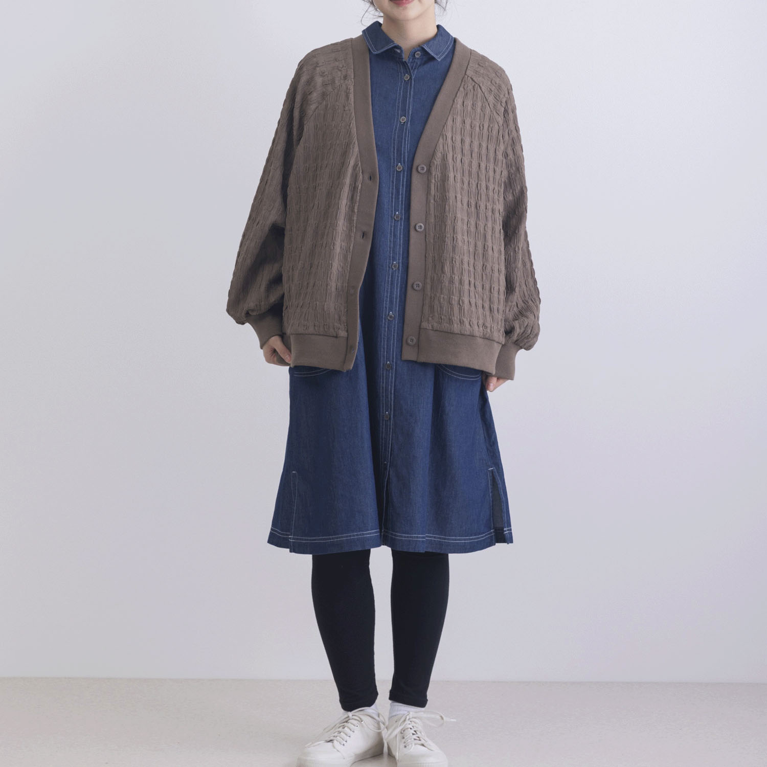 フクレ織りジャガード羽織り - 画像12