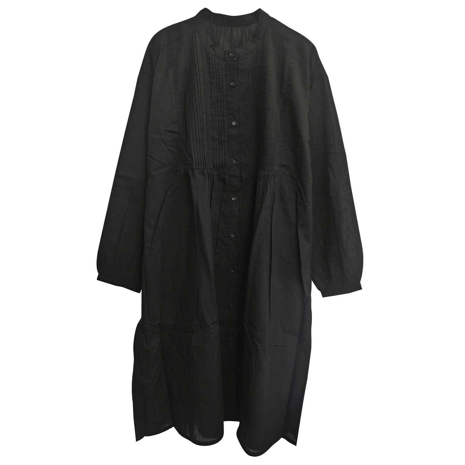 ピンタック＆レース使い前開きワンピース - 画像11