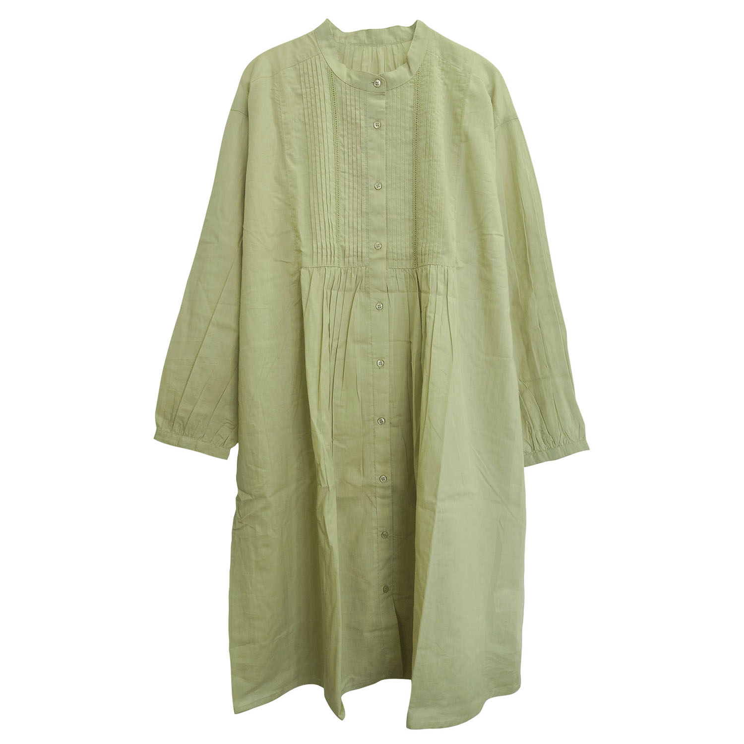 ピンタック＆レース使い前開きワンピース - 画像17