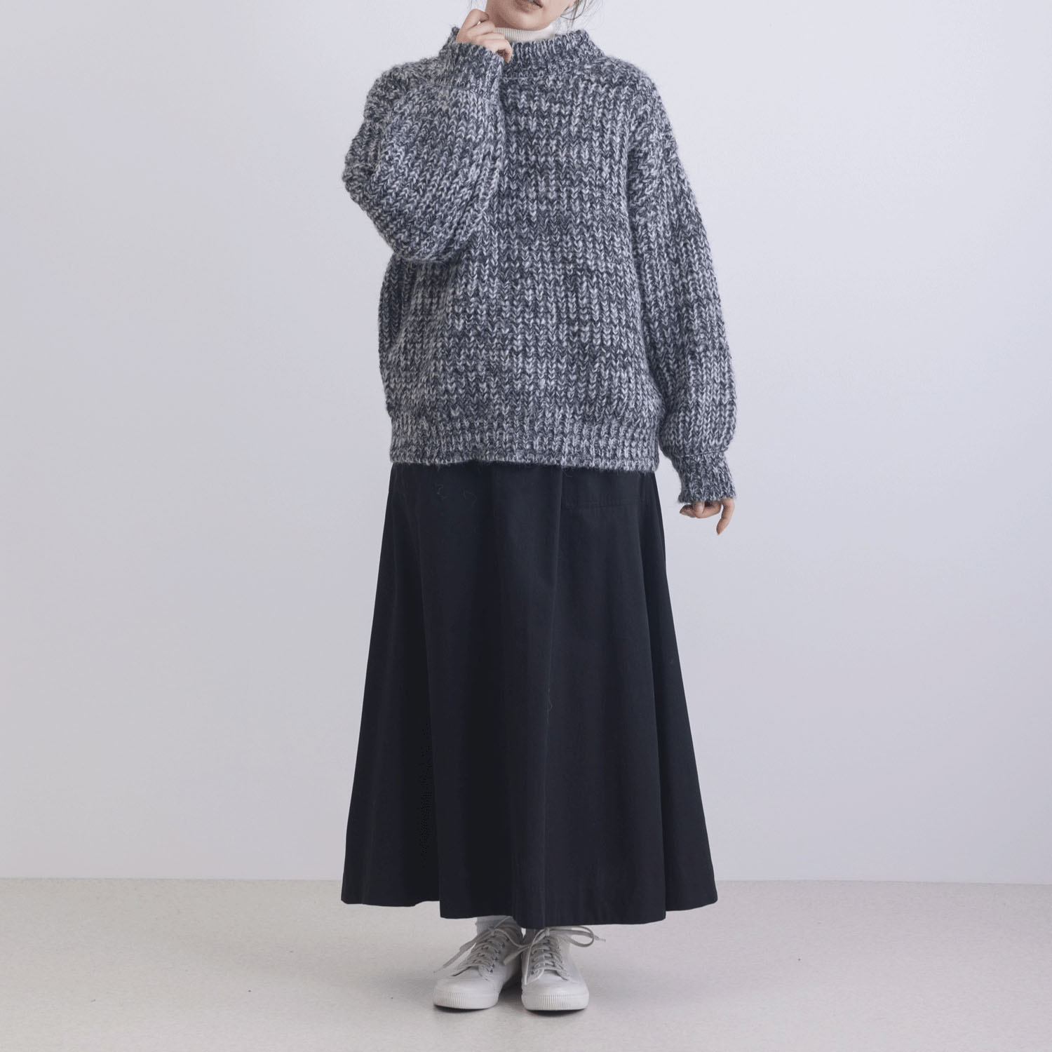 カラフルメランジニットプルオーバー - 画像2