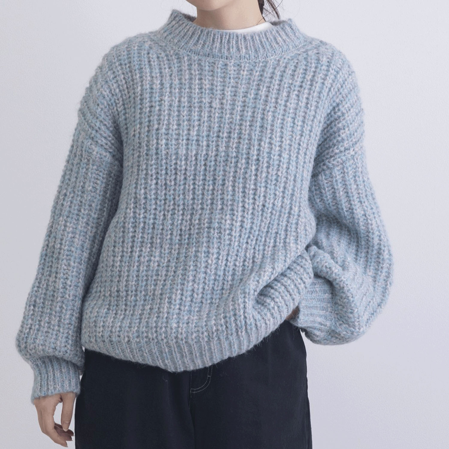 カラフルメランジニットプルオーバー - 画像14