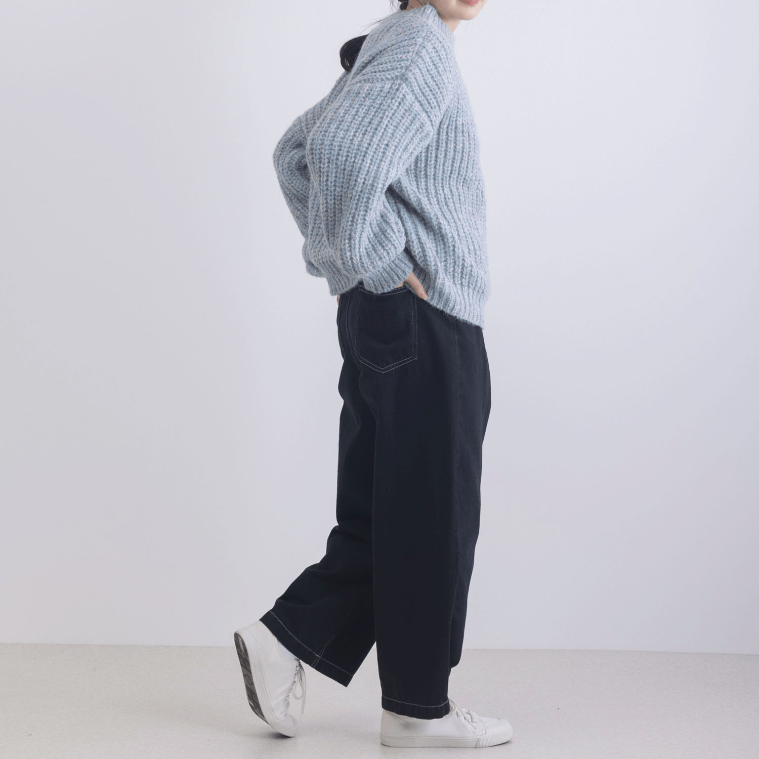 カラフルメランジニットプルオーバー - 画像15