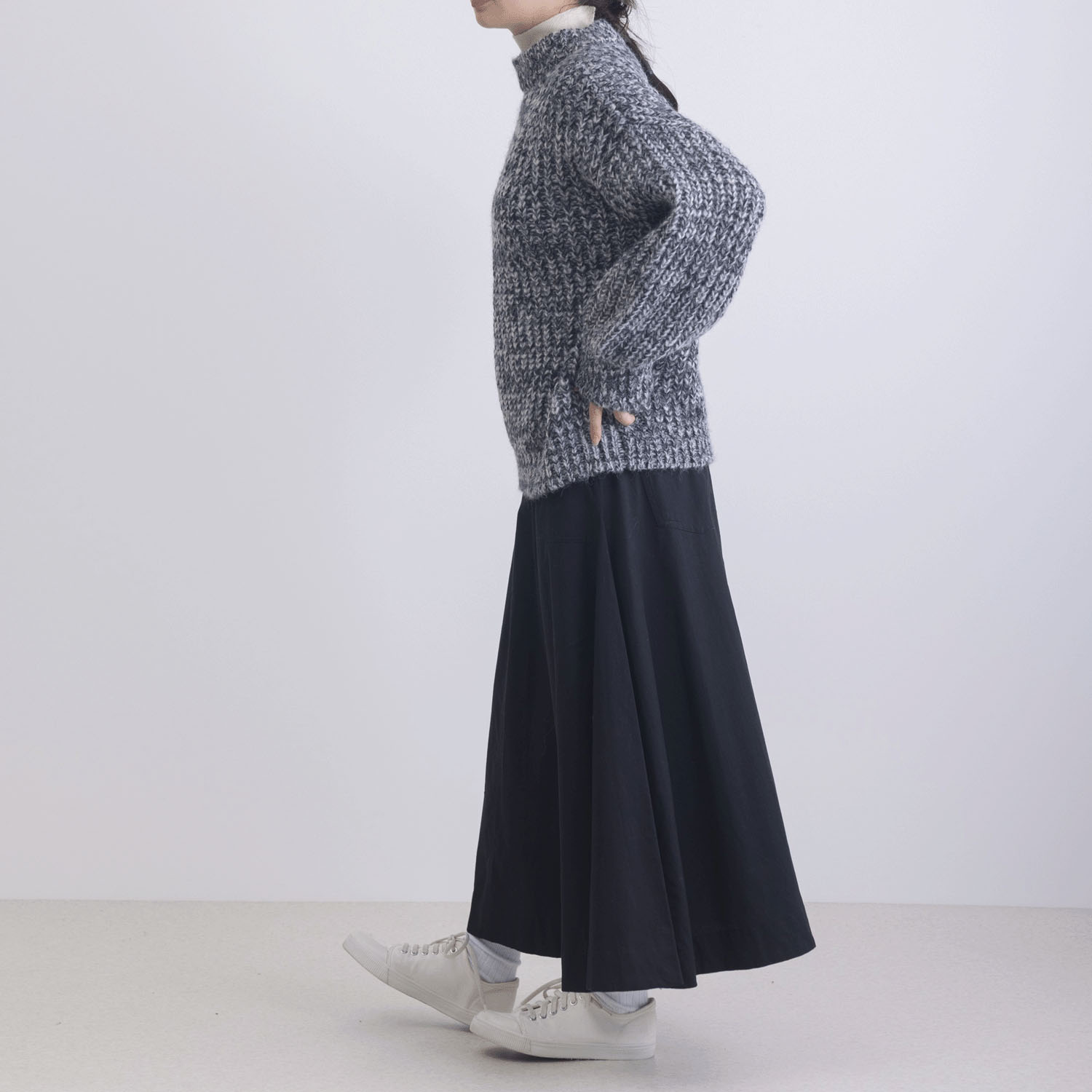 カラフルメランジニットプルオーバー - 画像3