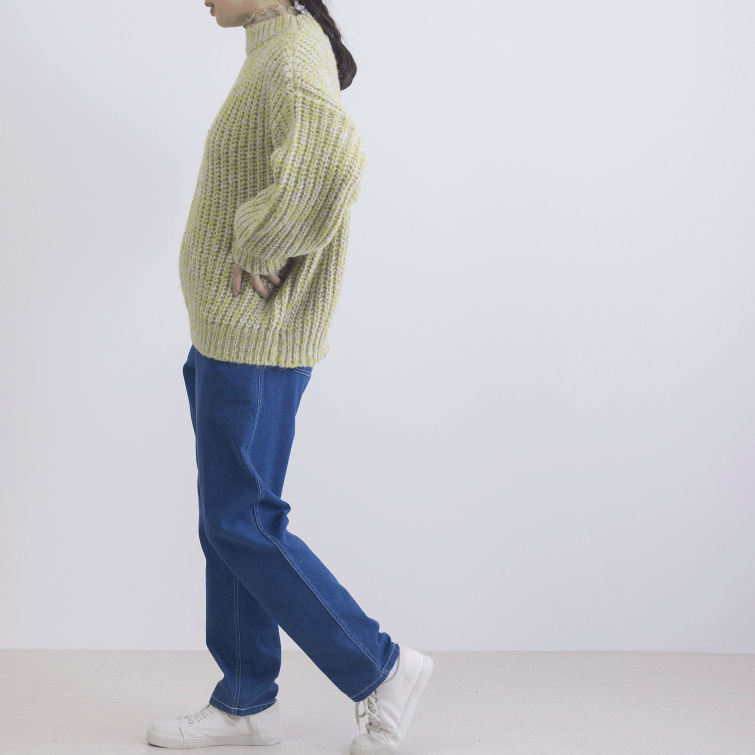 カラフルメランジニットプルオーバー - 画像8