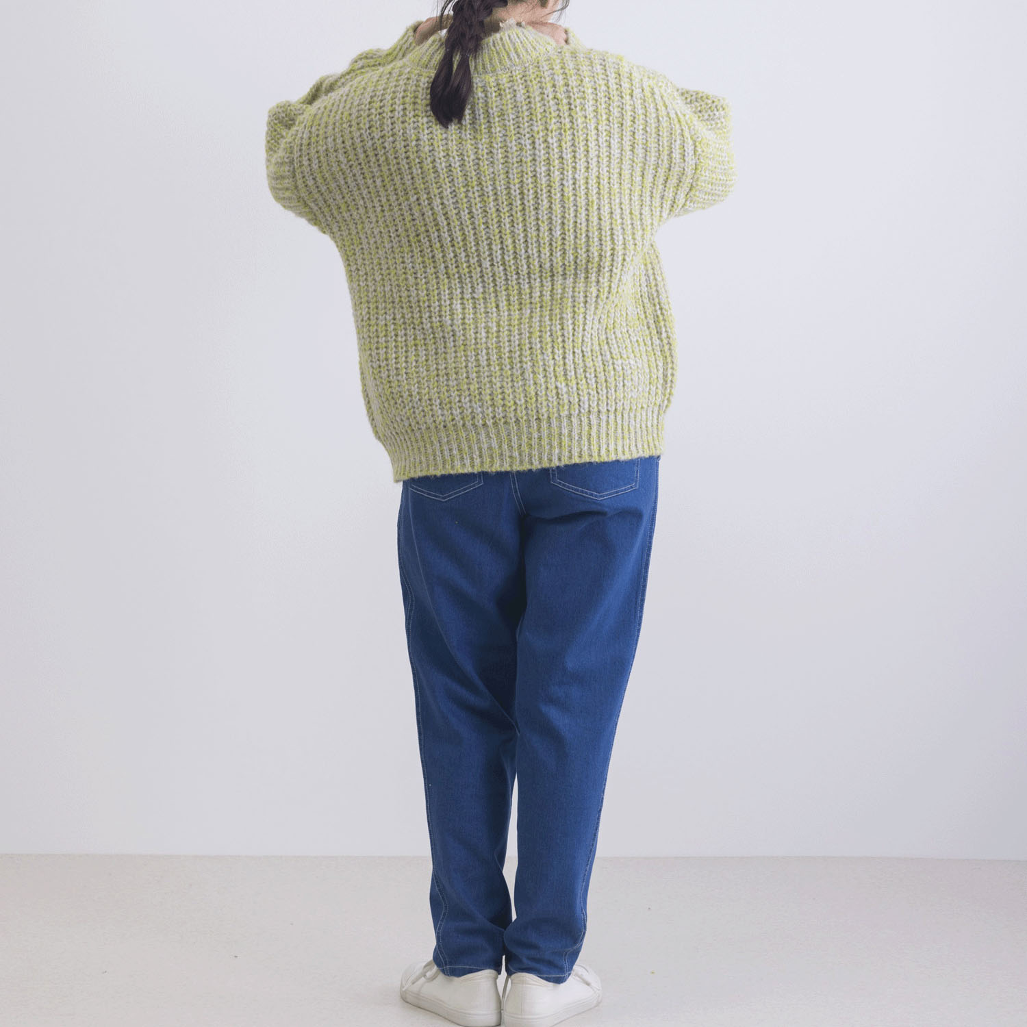 カラフルメランジニットプルオーバー - 画像9