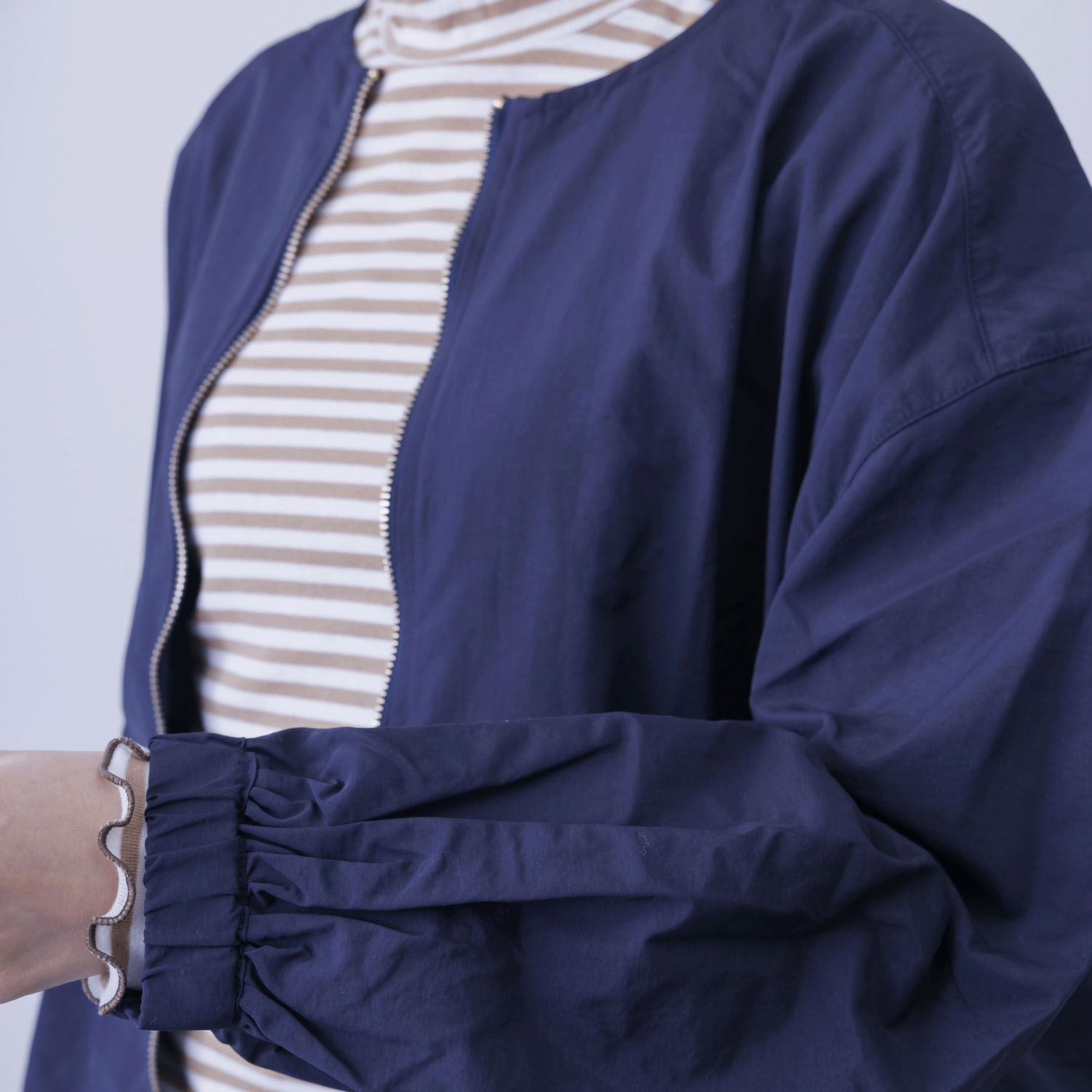 撥水＆花粉リリース加工ミドル丈アウター - 画像18