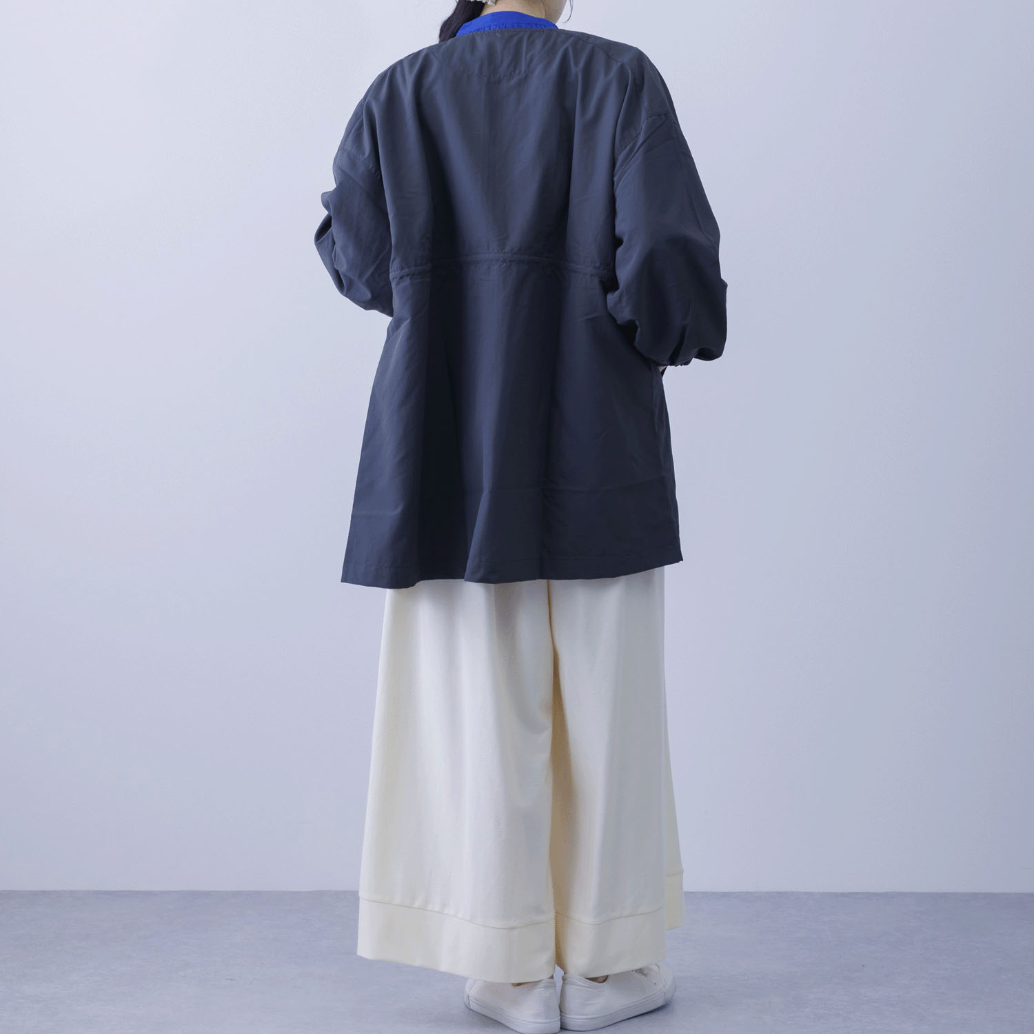 撥水＆花粉リリース加工ミドル丈アウター - 画像7