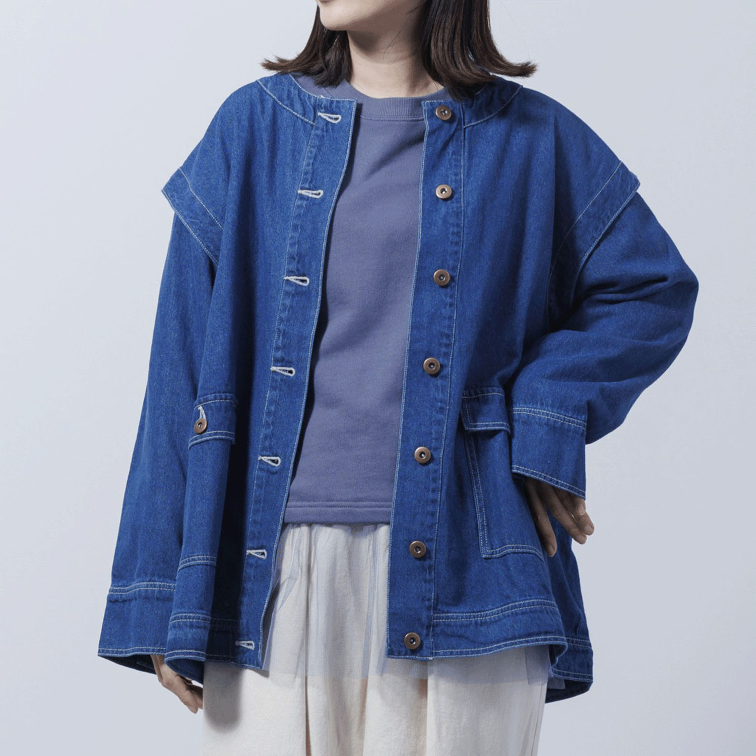 2WAYデニムジャケット - 画像2