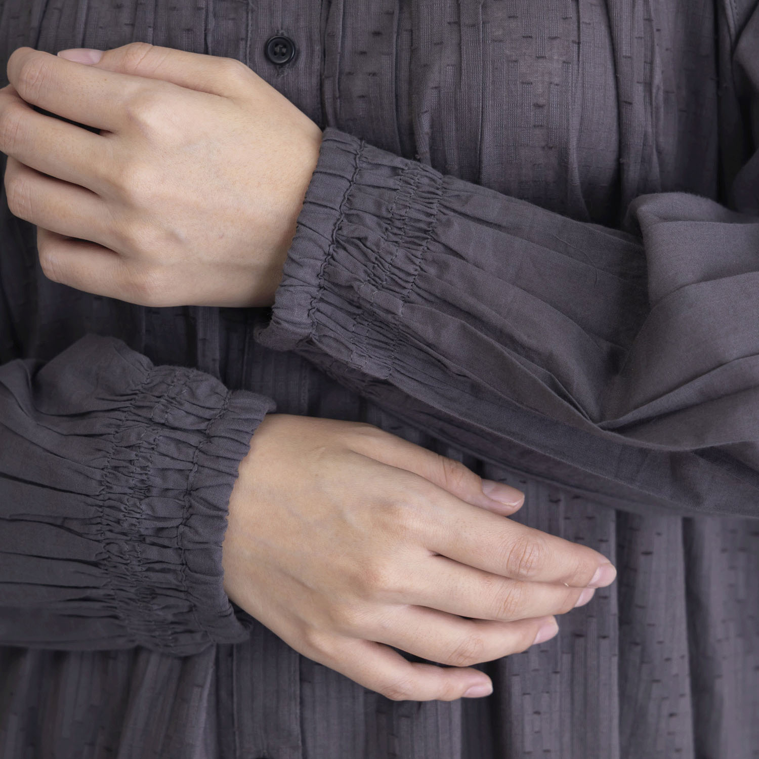 無地＆JQD前開きワンピース - 画像6