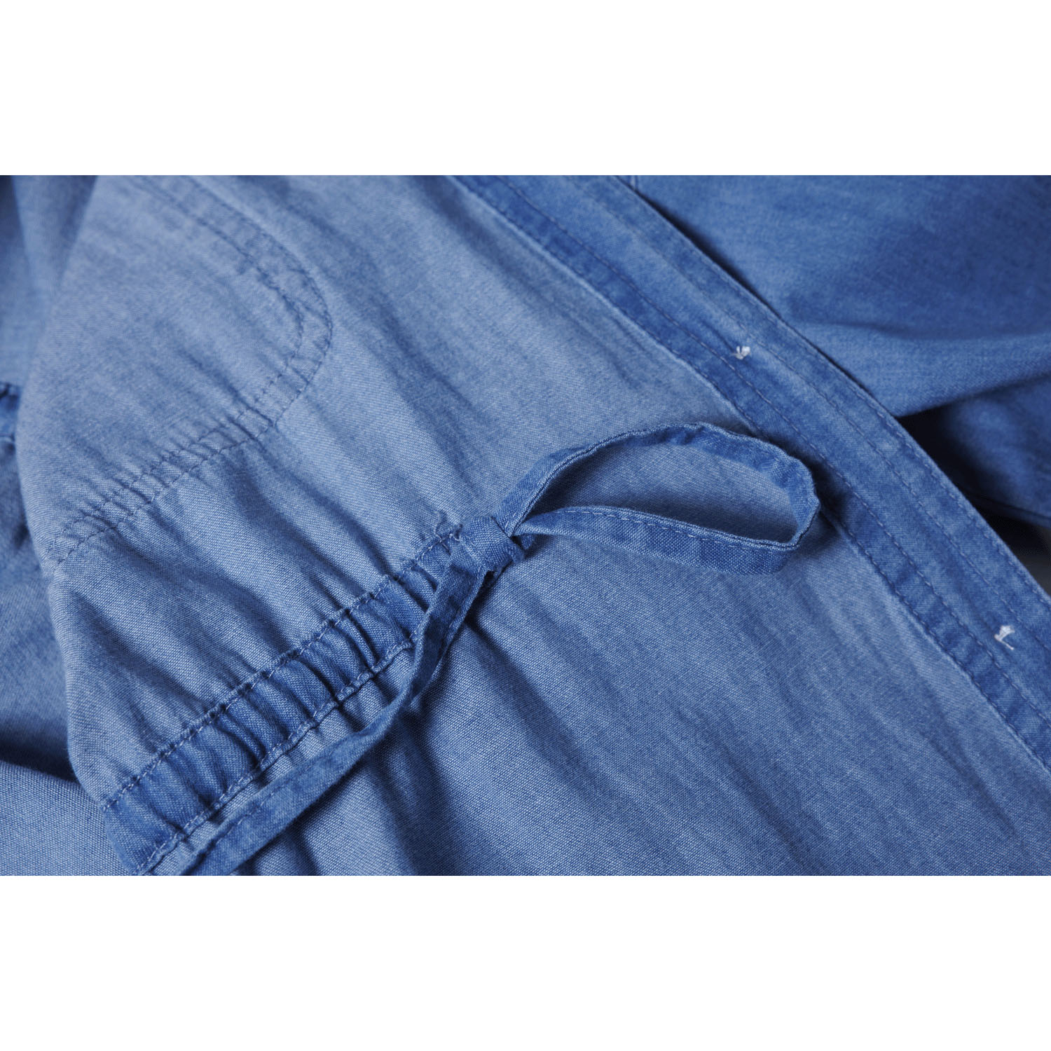 ウエストドロストデニムシャツワンピース - 画像11