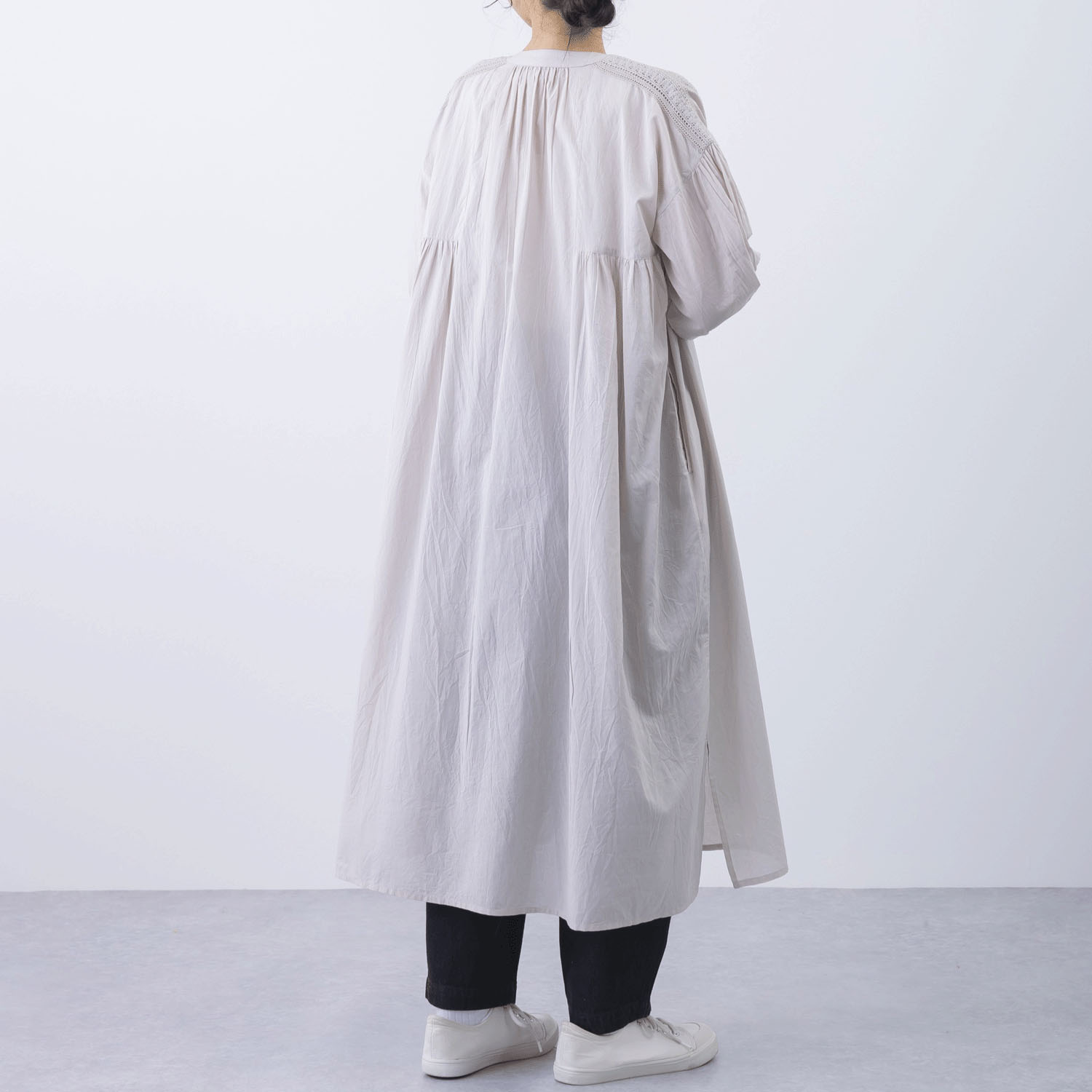 ピンタック＆レース前開きワンピ―ス - 画像9