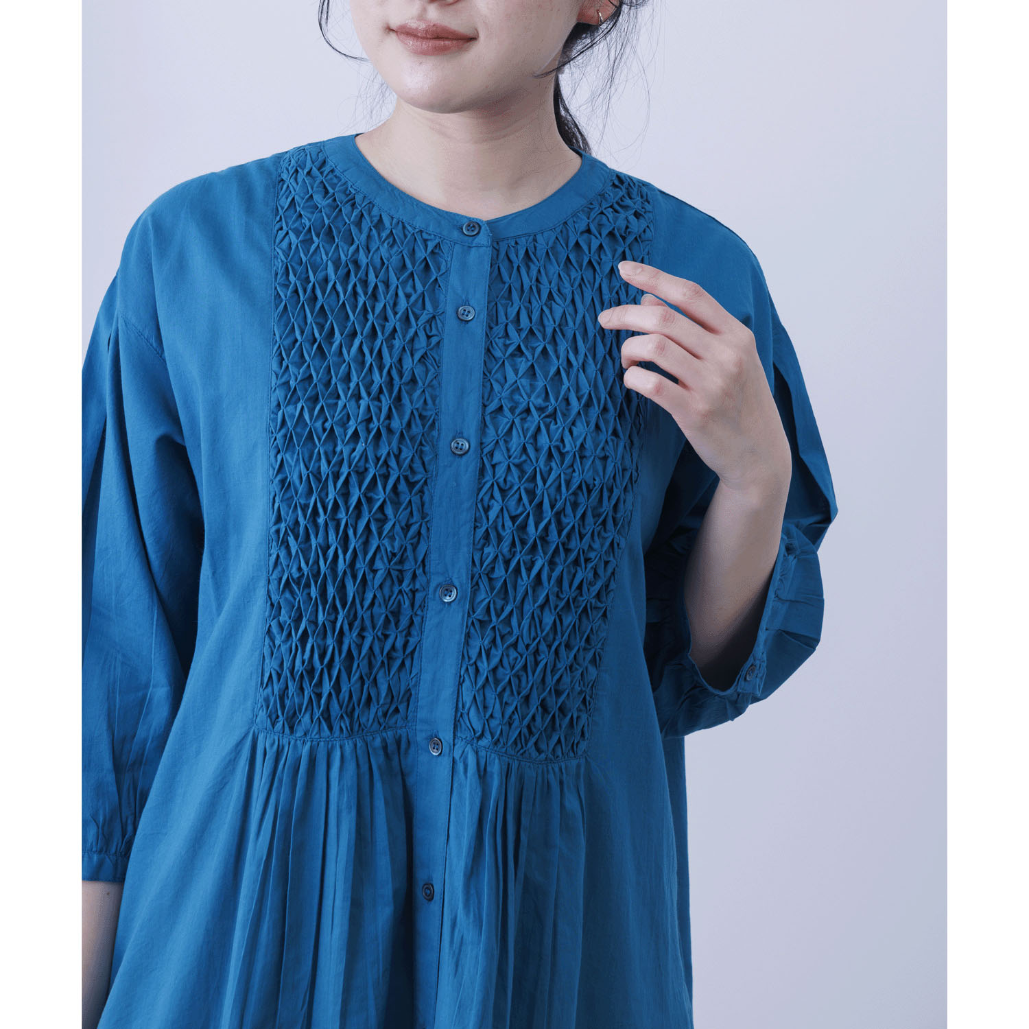 ブザムスモッキング前開きワンピース - 画像21