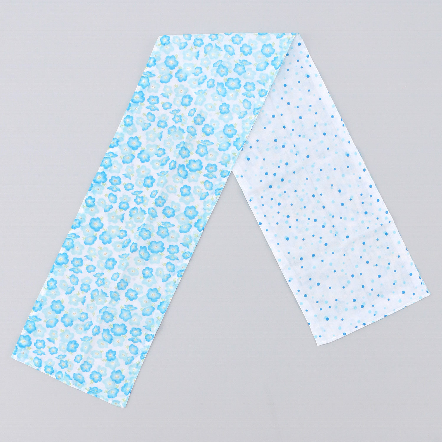 ウォーキングガーゼ UV加工 ネモフィラ - 画像6