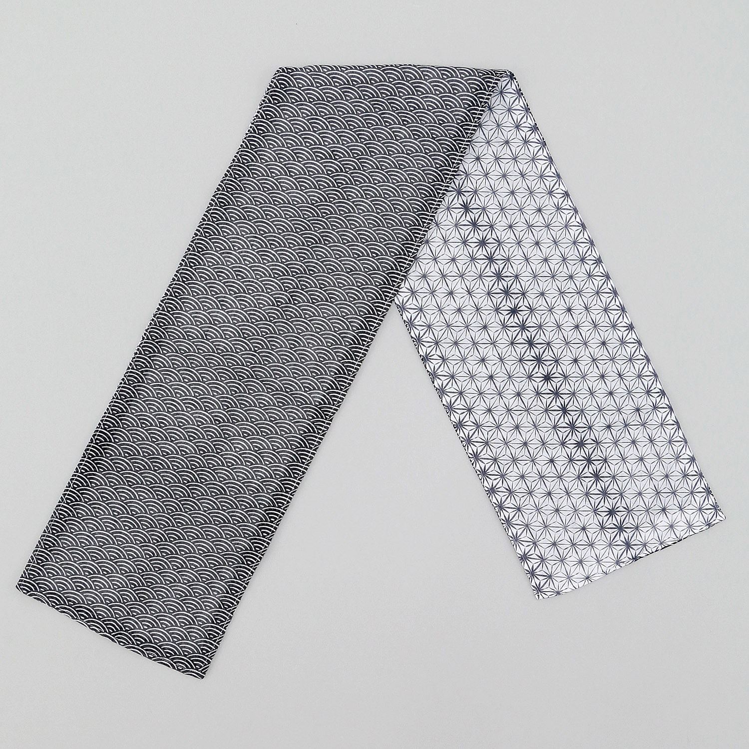 ウォーキングガーゼ UV加工  青海波 - 画像2