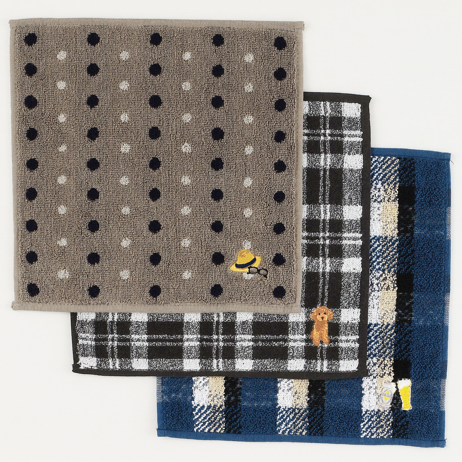 オトナ男子 ジャガードタオルハンカチ