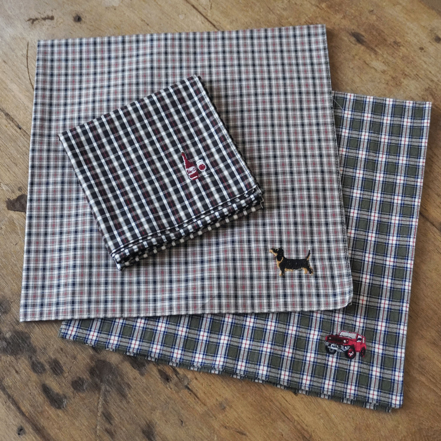 オトナ男子 先染めハンカチ