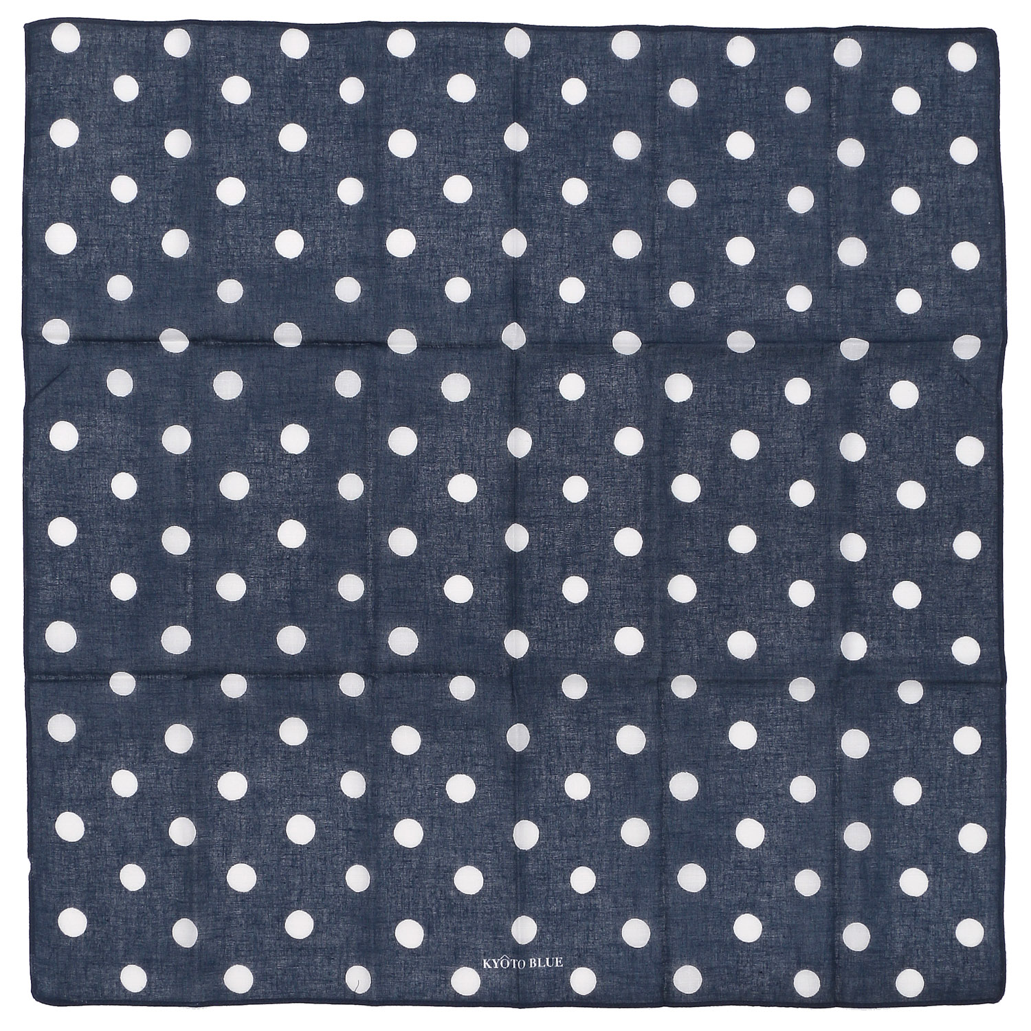 KYOTO BLUE ガーゼハンカチ - 画像2