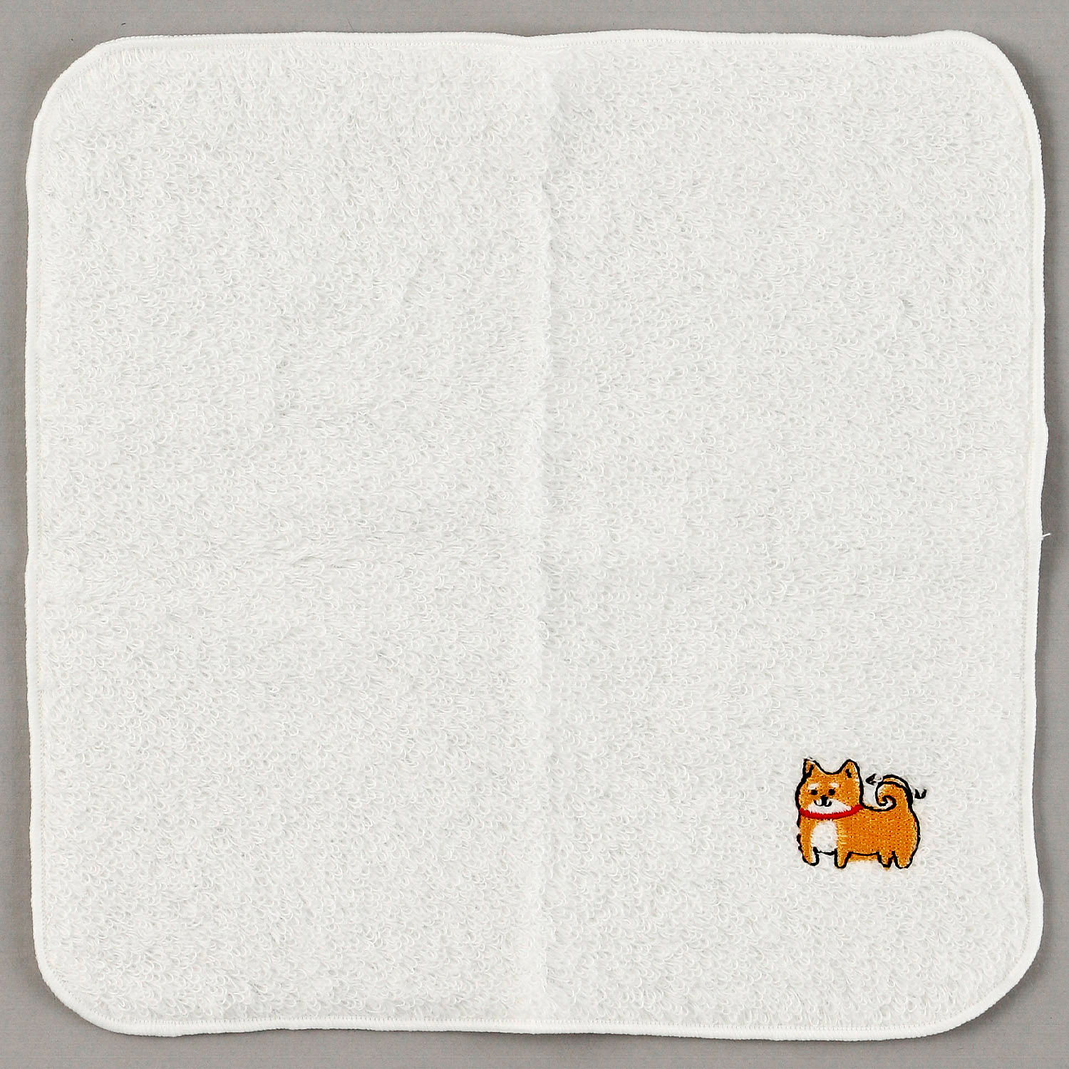 ふわふわパイルハンカチ ゆるふわしば犬 - 画像5