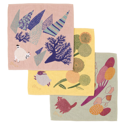 moritaMiW モコモコドウブツハンカチ