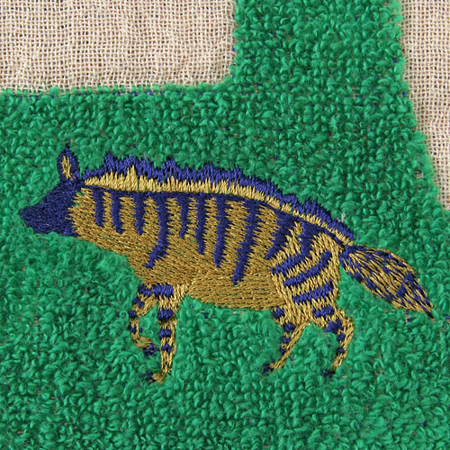 moritaMiW タオルハンカチ ハイエナと不思議な樹 - 画像2