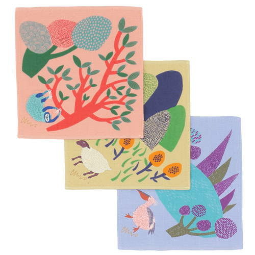 moritaMiW モコモコドウブツハンカチ