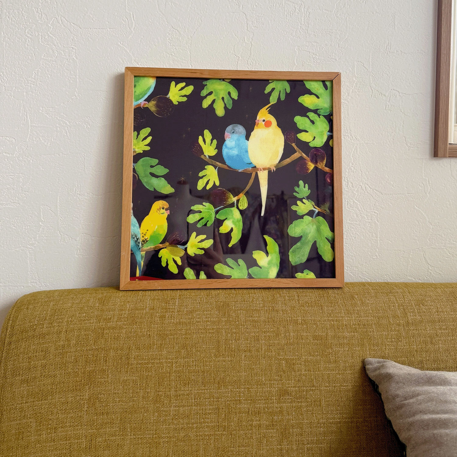 miyaco スカーフにもなるハンカチ Friends with Birds - 画像5