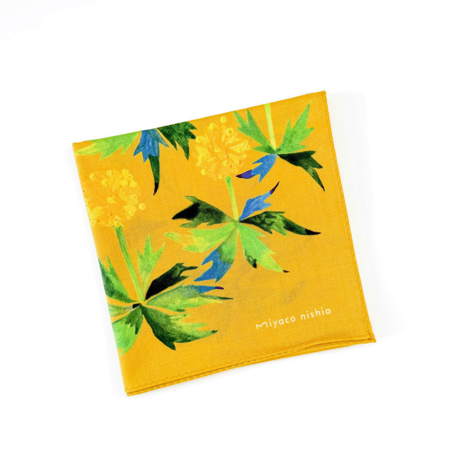 miyaco スカーフにもなる水彩画 ハンカチ TANPOPO