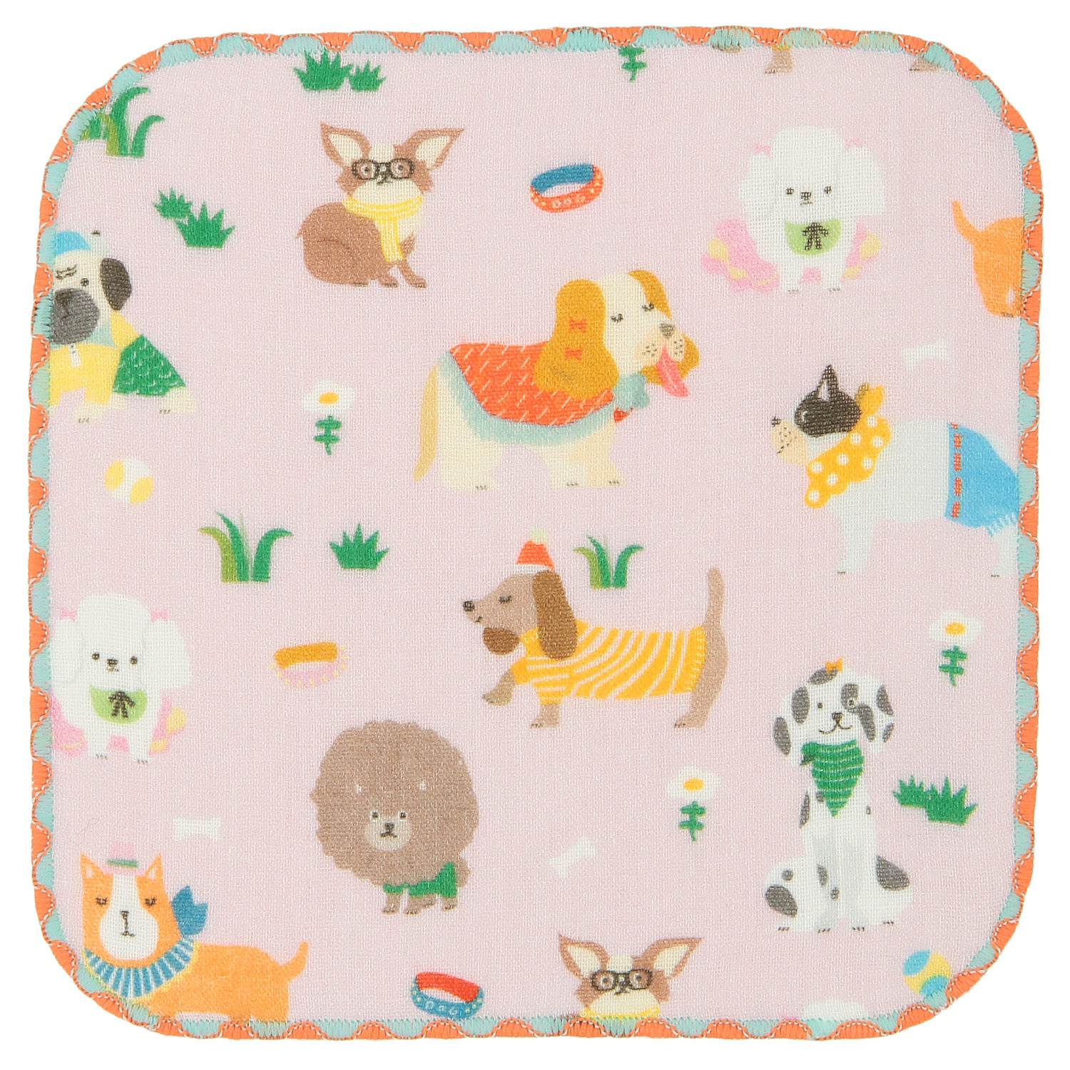 COCOWALK ミニハンカチ おさんぽわんこ - 画像3