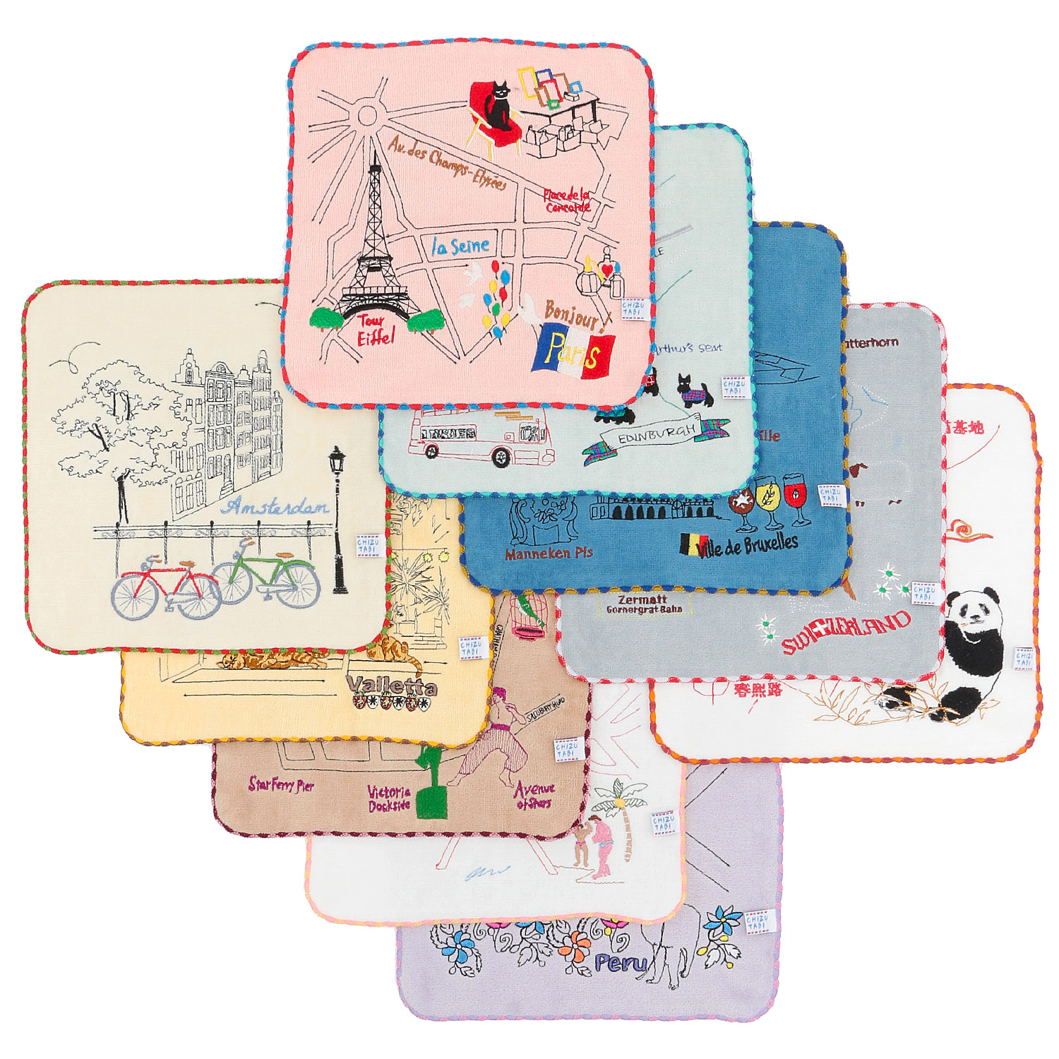 CHIZUTABI チズタビ タオルハンカチ