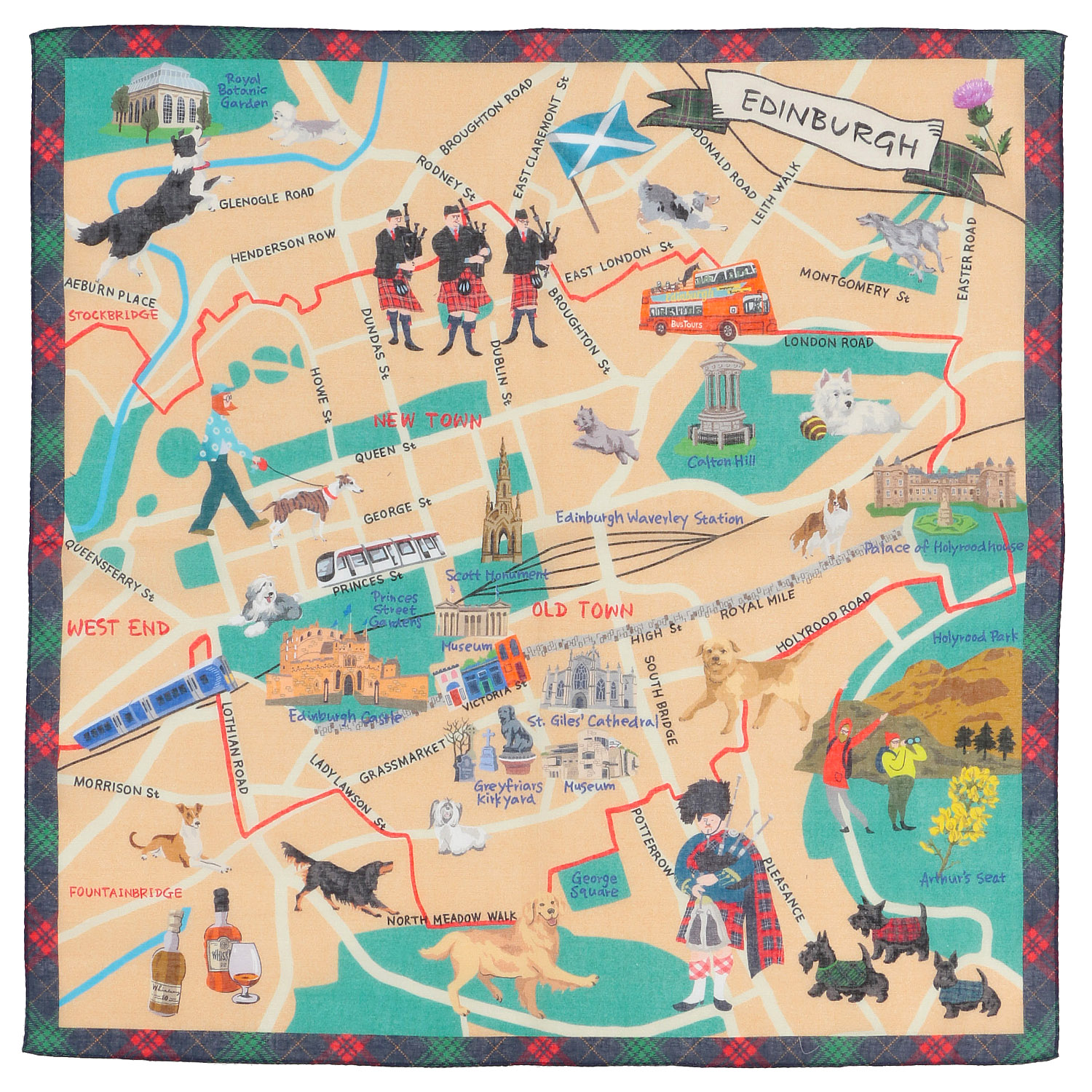 【01パリ：メーカー終了】CHIZUTABI チズタビ 58cm大判ハンカチ - 画像4