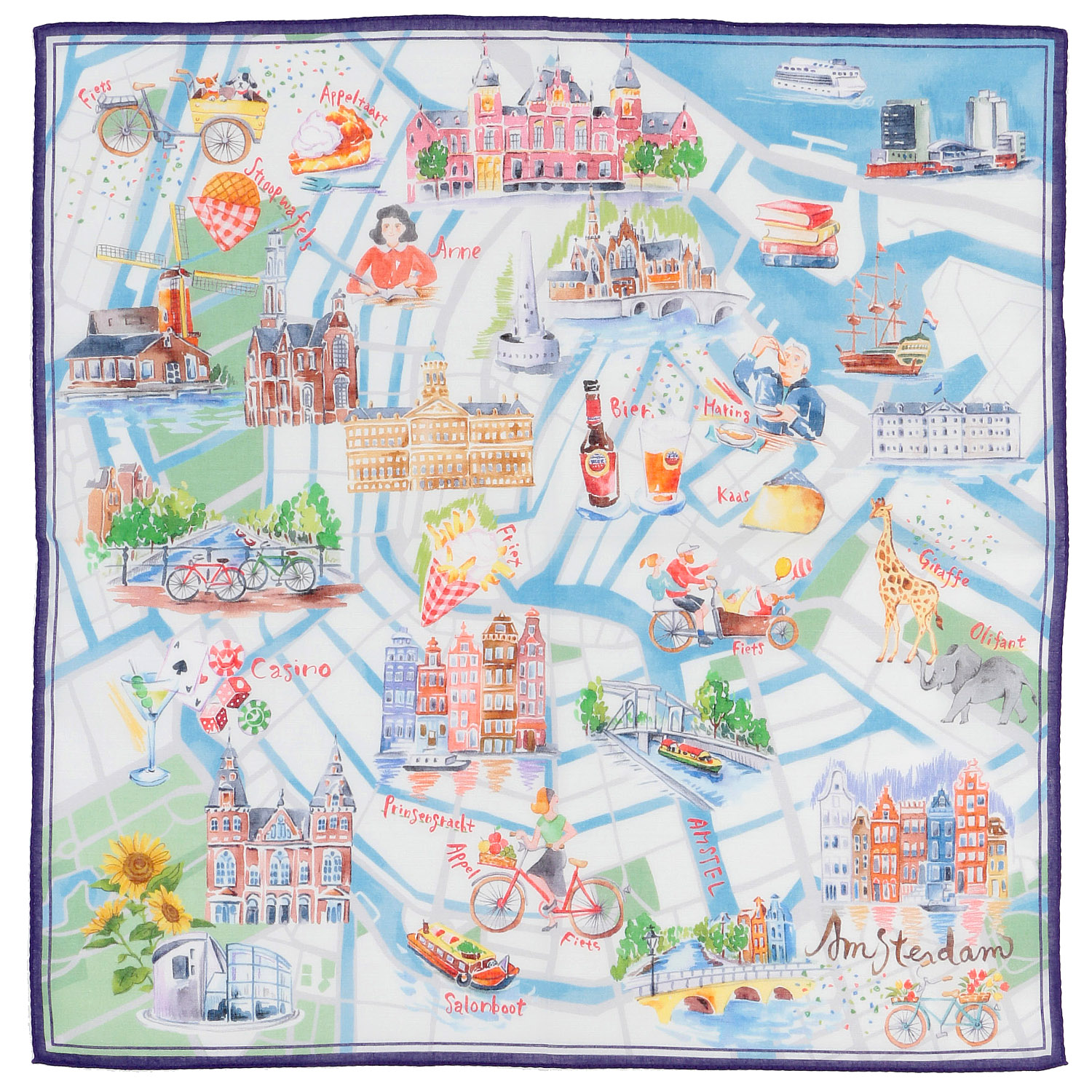 【01パリ：メーカー終了】CHIZUTABI チズタビ 58cm大判ハンカチ - 画像8