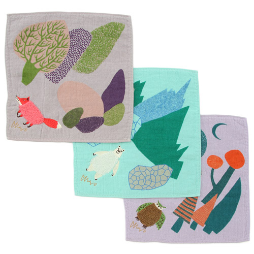 moritaMiW モコモコドウブツハンカチ