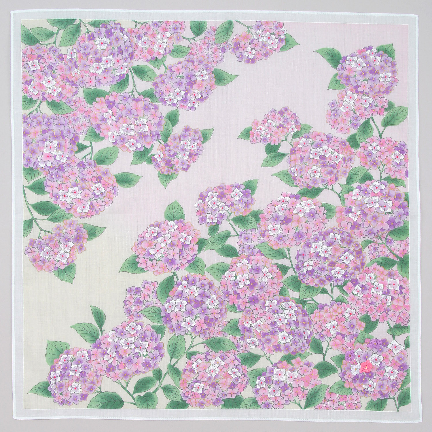 【在庫限り新品番110－034】友禅刺繍 紫陽花 - 画像2