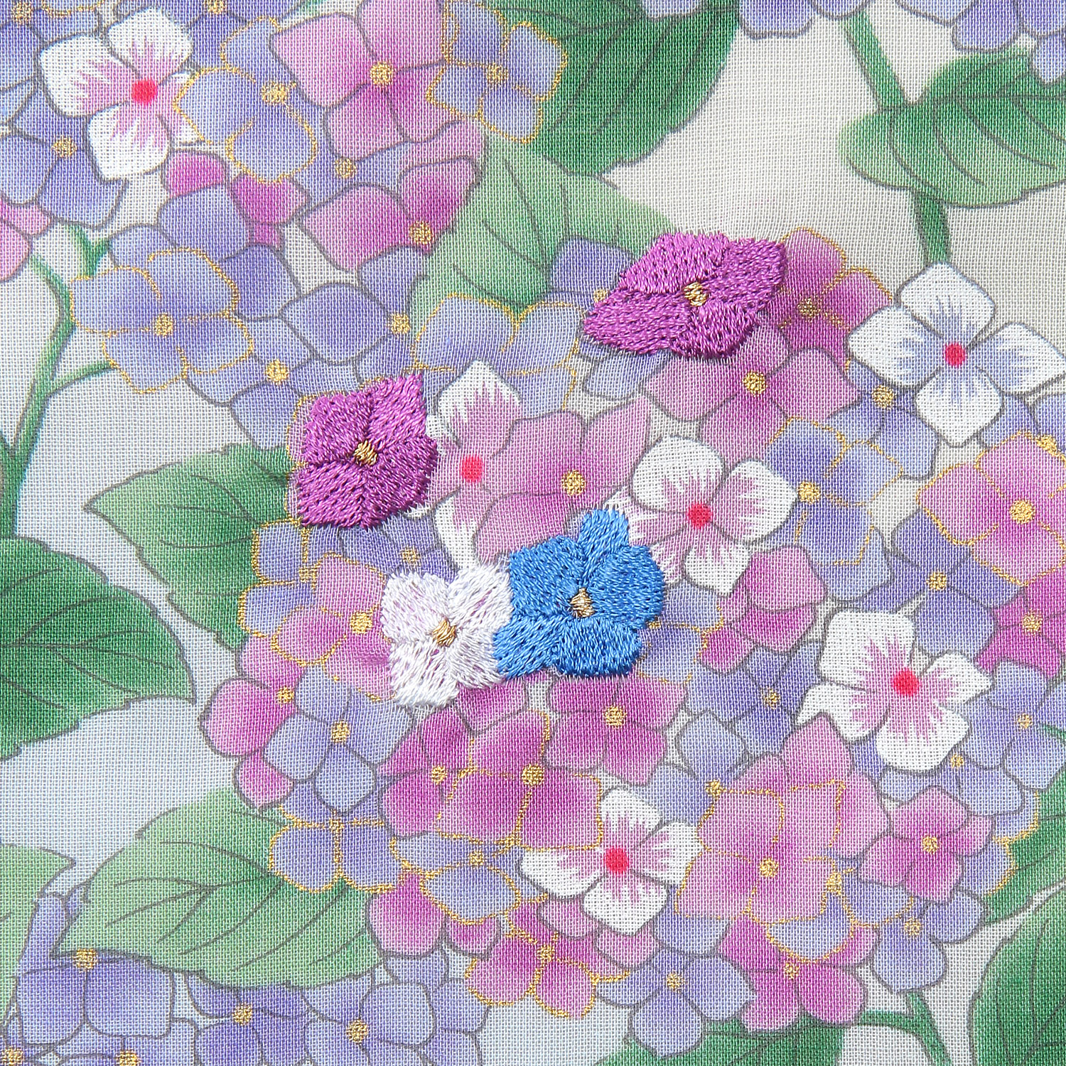 【在庫限り新品番110－034】友禅刺繍 紫陽花 - 画像5