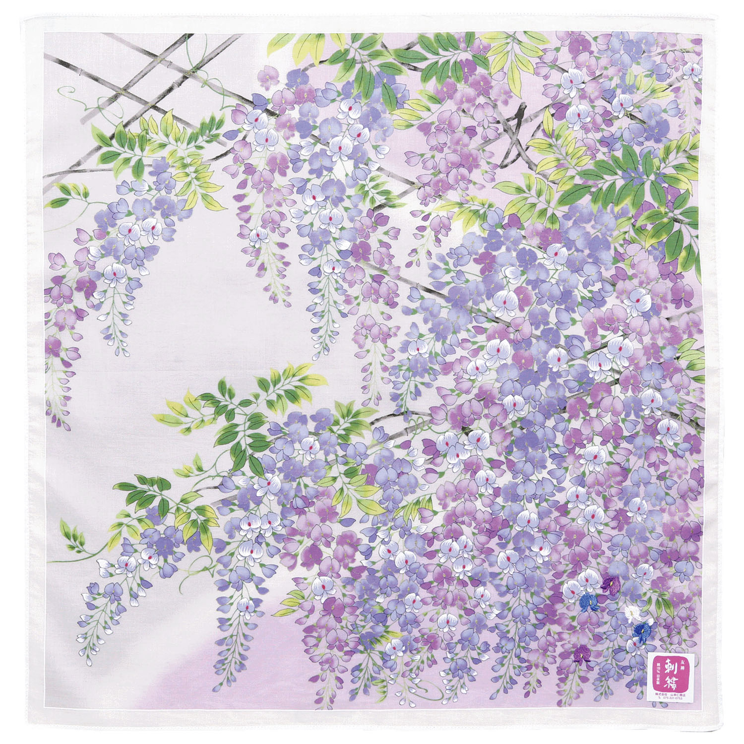 【在庫限り新品番110－035】友禅刺繍 藤棚 - 画像4